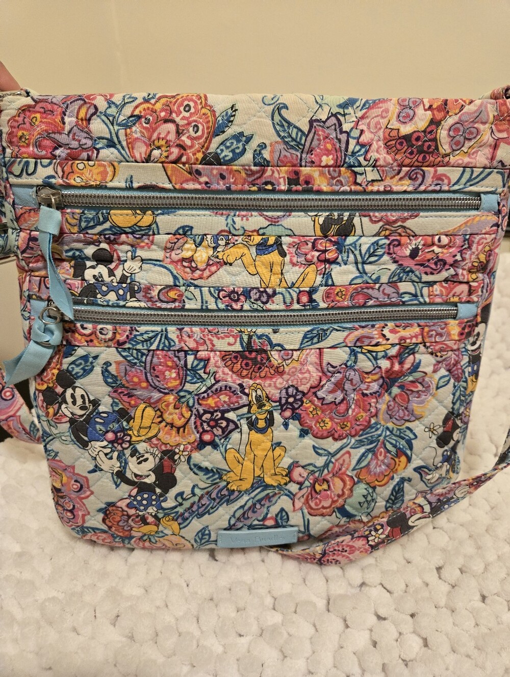 Vera Bradley Disney Mickey Minnie Mouse Floral Crossbody Bag Collab